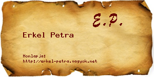 Erkel Petra névjegykártya